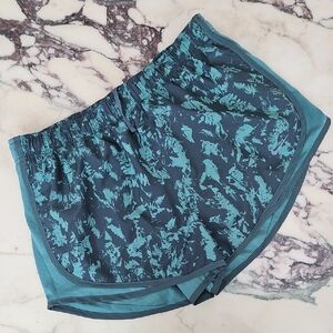 Nike Blue Patterned Running Shorts
